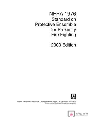 NFPA 1976 PDF
